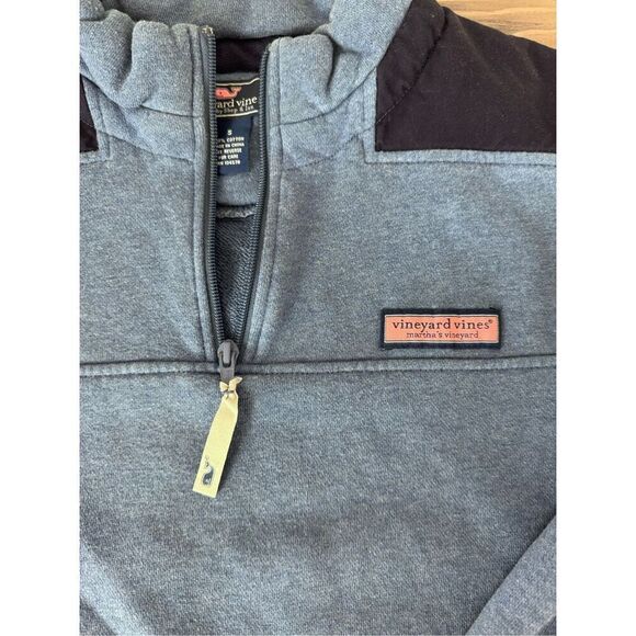 Vineyard Vines Men's 1/4 Zip Pullover Sweater Shep Sweatshirt Royal Blue Size S - Picture 5 of 7